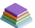 stacked 3d books